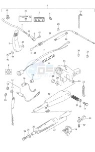 DF 9.9 drawing Tiller Handle