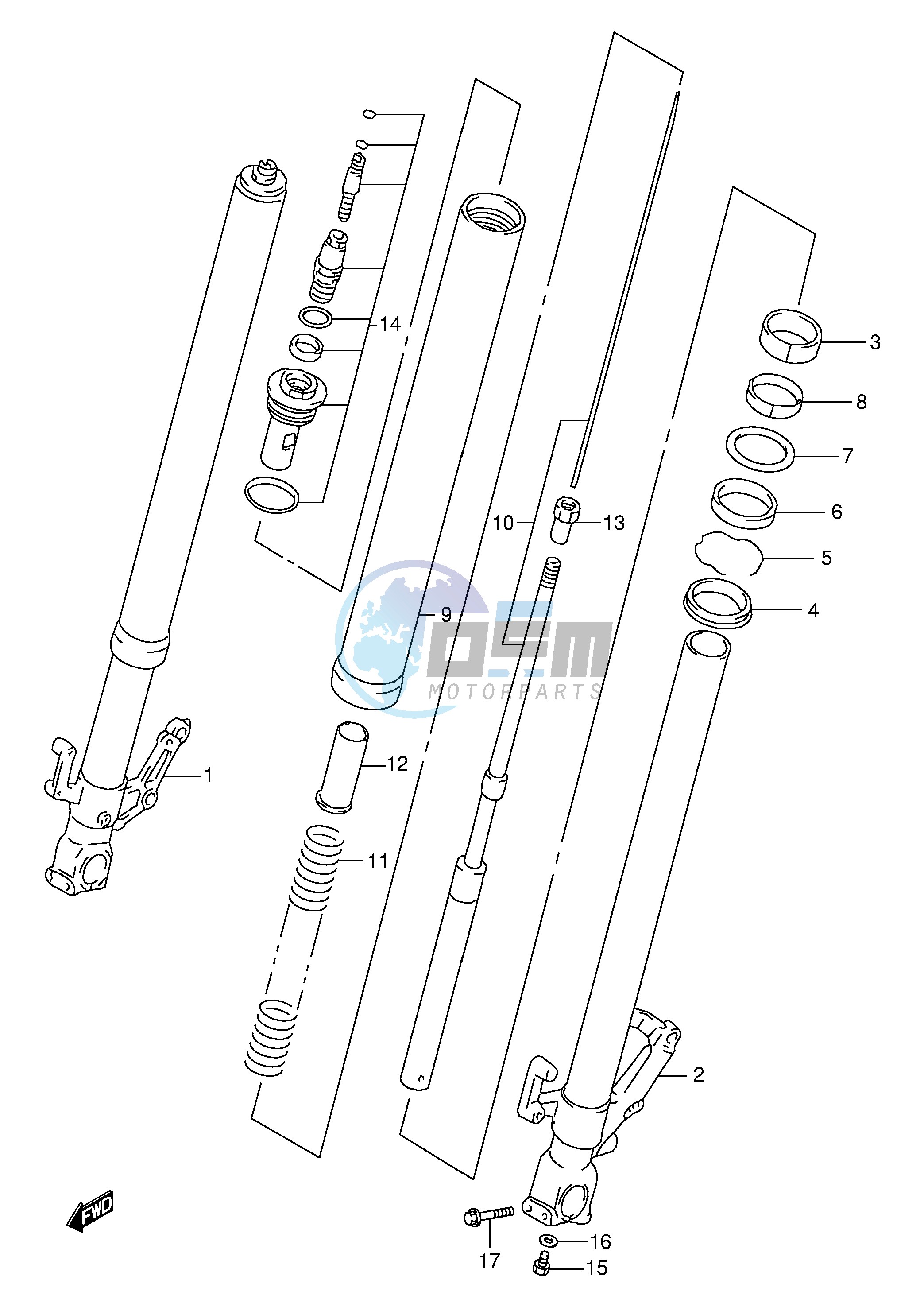 FRONT DAMPER (MODEL V)