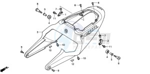 CBR900RR FIRE BLADE drawing REAR COWL (CBR900RR2,3)