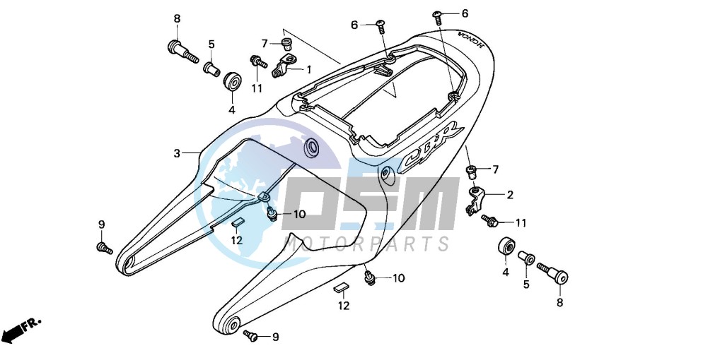 REAR COWL (CBR900RR2,3)