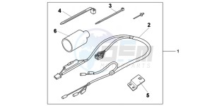 NC700SAC drawing KIT,GRIP HEATER A