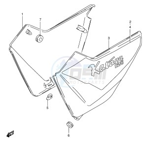 GS125 (E1) drawing FRAME COVER (MODEL R P37)