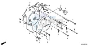 VT750CA9 Australia - (U / MME SPC) drawing LEFT CRANKCASE COVER