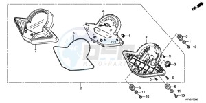 CBR125RTC drawing METER