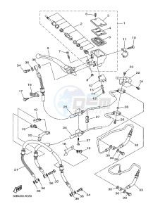 XJ6SA 600 DIVERSION (S-TYPE, ABS) (36DC) drawing FRONT MASTER CYLINDER