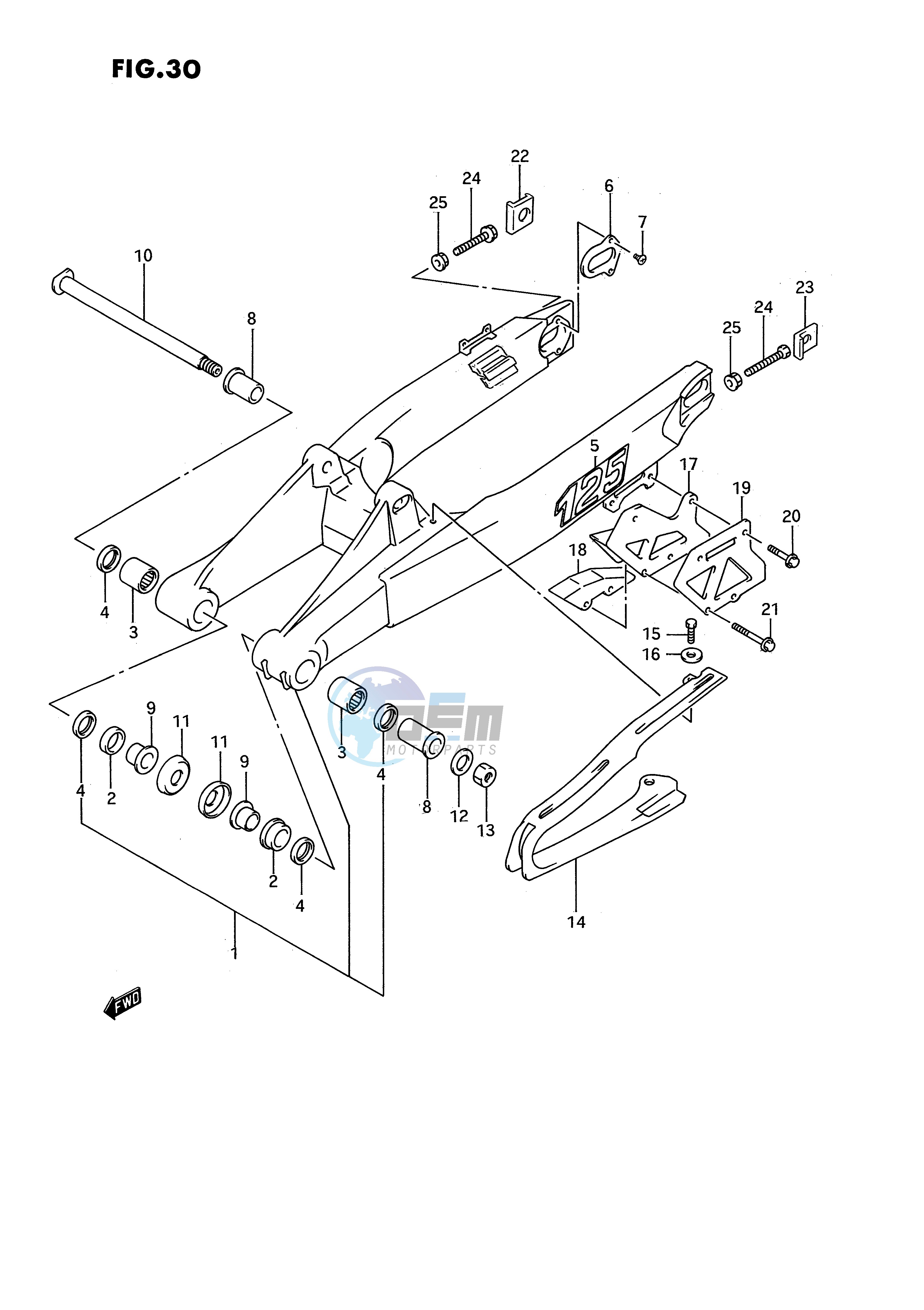 REAR SWINGING ARM (MODEL N)