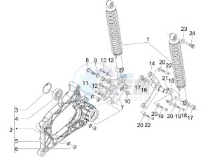 MP3 300 ie lt MP3 300 ie lt Sport drawing Rear suspension - Shock absorbers