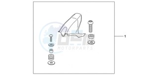 CBR1000RA9 UK - (E / ABS MKH MME REP) drawing CARBON FIBER HUGGER