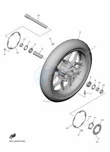 YZF1000 YZF-R1 (B3LS) drawing FRONT WHEEL