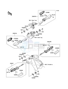 Z750R ABS ZR750PCF UF (UK FA) XX (EU ME A(FRICA) drawing Turn Signals