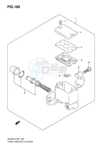 AN400 BURGMAN EU-UK drawing FRONT MASTER CYLINDER