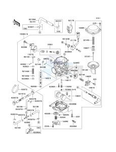 VN 800 G [VULCAN 800 DRIFTER] (E1-E5) [VULCAN 800 DRIFTER] drawing CARBURETOR