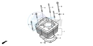 TRX400EX SPORTRAX 400EX drawing CYLINDER