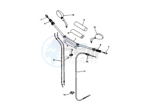 XT X 660 drawing STEERING HANDLE- CABLE