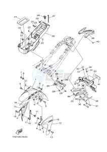 MT07A MT-07 ABS 700 (1XB1 1XB2) drawing FENDER