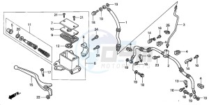 TRX350FE RANCHER 4X4 ES drawing FR. BRAKE MASTER CYLINDER