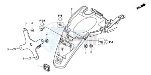 NVS502SH drawing REAR FENDER