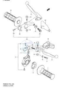 RM85 (P2) drawing HANDLE LEVER