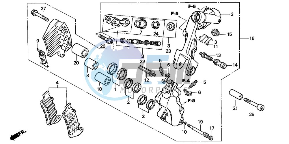 L. FRONT BRAKE CALIPER