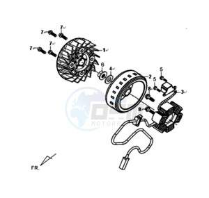 SYMPHONY SR 125 CH drawing MAGNETO / FLYWHEEL