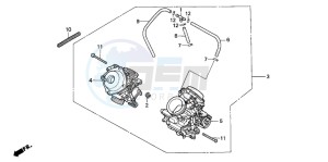 NTV650 drawing CARBURETOR ASSY.