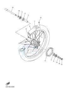 WR250R (32DW 32DV 32DX) drawing FRONT WHEEL