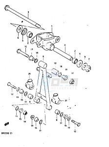 DR125S (Z-D) drawing CUSHION LEVER