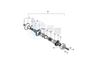 X9 EVOLUTION 500 drawing Driven pulley