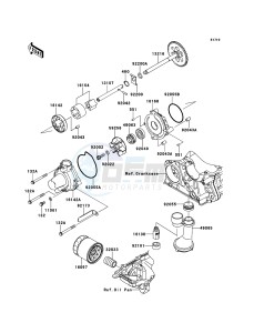 Z1000SX ABS ZX1000HCF FR GB XX (EU ME A(FRICA) drawing Oil Pump