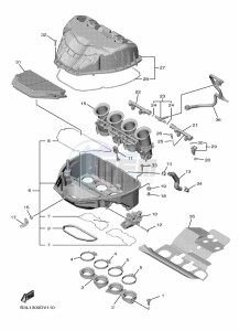 YZF1000D YZF-R1M (B4S1) drawing INTAKE