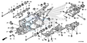 TRX420FAD TRX420 Europe Direct - (ED) drawing FRAME BODY