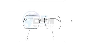 FES150A 125 S-WING drawing TOPO BOX INNERBAG