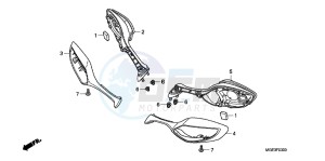 VFR1200FDD VFR1200F Dual Clutch UK - (E) drawing MIRROR