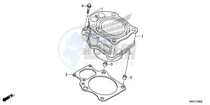 TRX500FE1H Europe Direct - (ED) drawing CYLINDER