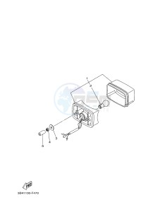 YFM700FWB YFM70KDXG KODIAK 700 (B163) drawing TAILLIGHT