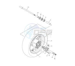 XP T-MAX WHITE MAX 500 drawing REAR WHEEL