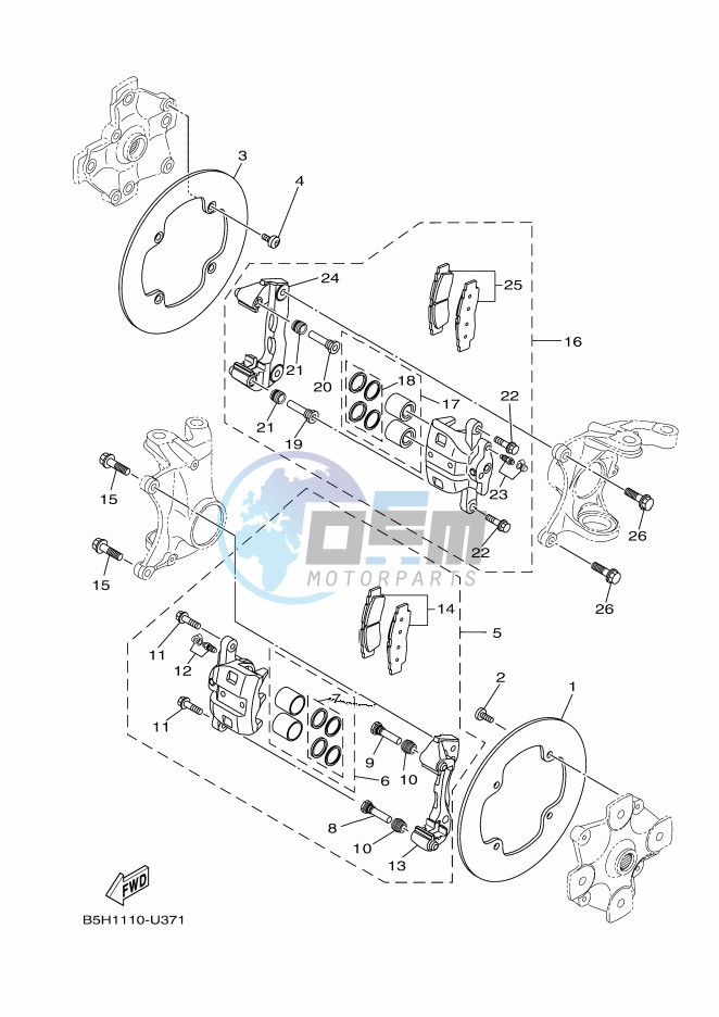 FRONT BRAKE CALIPER