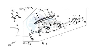 GTS 125I ABS drawing EXHAUST