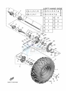 YXF850E YXF85WPBL (BAR7) drawing REAR WHEEL