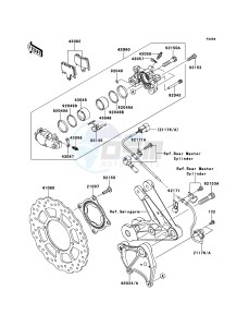 1400GTR ZG1400A8F FR GB XX (EU ME A(FRICA) drawing Rear Brake