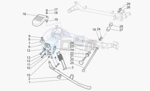 California 1100 EV PI Cat. Stone/Touring PI Cat drawing Lateral stand