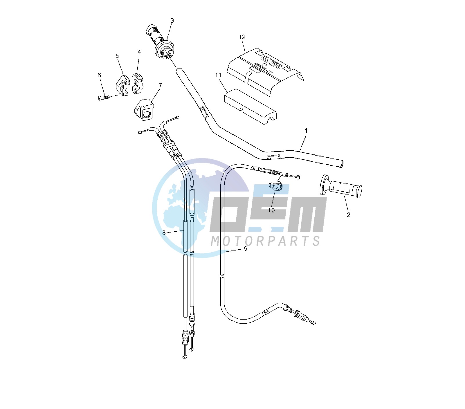 STEERING HANDLE AND CABLE