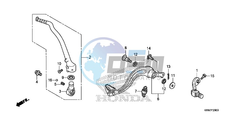 PEDAL/ KICK STARTER ARM