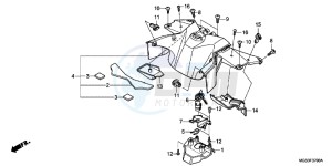 NC700XAC drawing CENTER COVER