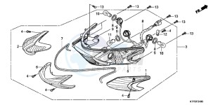 SH125RB drawing REAR COMBINATION LIGHT