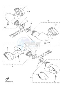 XJ6SA 600 DIVERSION (S-TYPE, ABS) (36DC) drawing FLASHER LIGHT