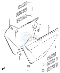 GS125 (E1) drawing FRAME COVER (MODEL Z)