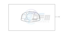 CBR600RR9 UK - (E / MK) drawing METER PANEL