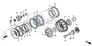 VT600C drawing CLUTCH