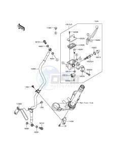 NINJA 300 EX300AEF XX (EU ME A(FRICA) drawing Front Master Cylinder